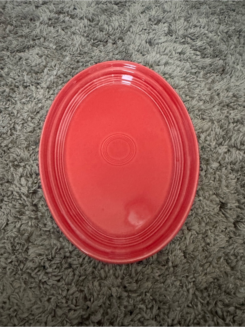Fiesta Scarlet Red Oval Platter Serving Dish 9.5” x 6.75” Ceramic